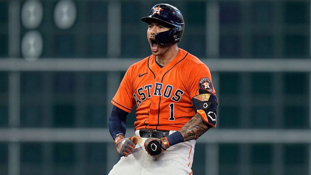 Correa, Alvarez help Astros take 2-0 