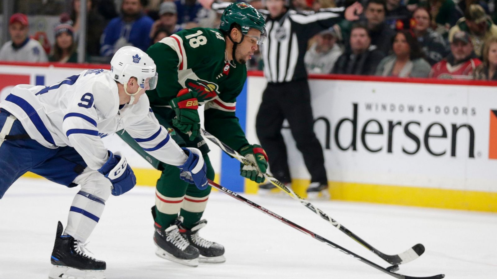 Matthews Nylander Lead Maple Leafs To 4 1 Win Over Wild Abc News