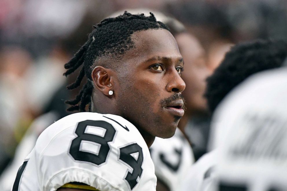 PHOTO: Antonio Brown (84) looks on during the first half against the Arizona Cardinals, Aug. 15, 2019.