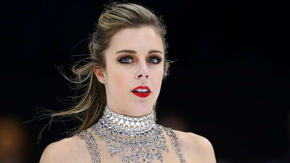 PHOTO: Ashley Wagner of the United States looks on after withdrawing from the Ladies Free Dance program on Day 3 of the ISU Grand Prix of Figure Skating at Herb Brooks Arena on November 26, 2017 in Lake Placid, United States.