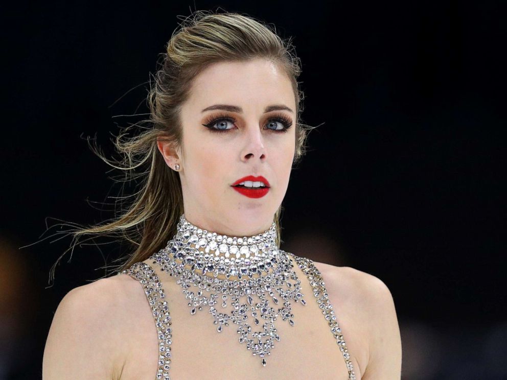 PHOTO: Ashley Wagner of the United States looks on after withdrawing from the Ladies Free Dance program on Day 3 of the ISU Grand Prix of Figure Skating at Herb Brooks Arena on November 26, 2017 in Lake Placid, United States.