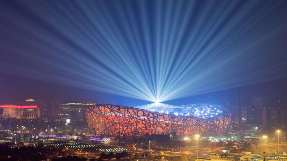 PHOTO: A rehearsal of the Beijing 2022 opening ceremony is conducted at the National Stadium on Jan. 22, 2022 in Beijing.