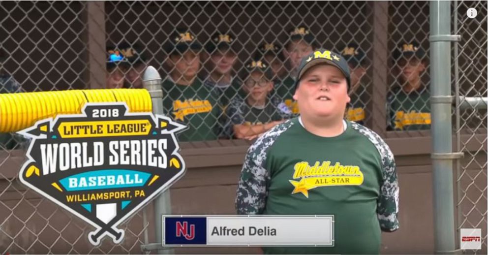 PHOTO: Alfred "Big Al" Delia as he appeared in a video on ESPN's Sports Center. 