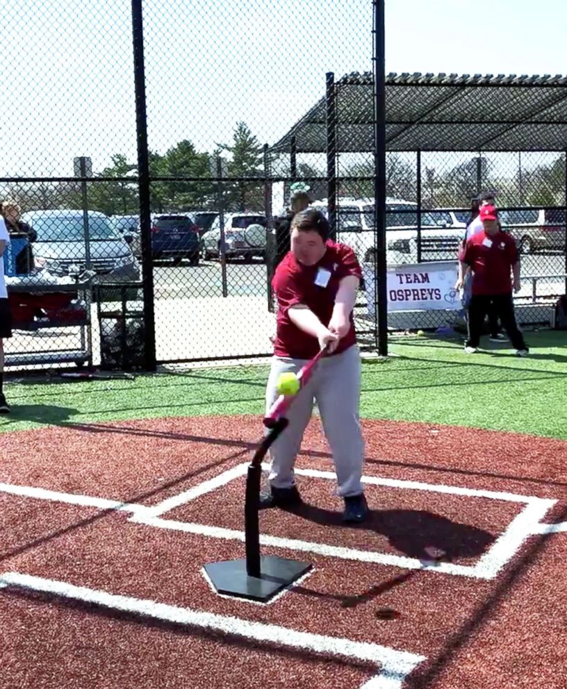 PHOTO: Billy, who has Down syndrome, plays in the "League of YES," a group that puts on baseball programs for people with special needs.