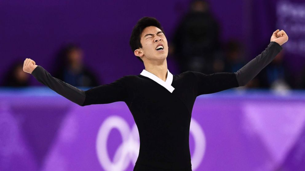 USA's Nathan Chen competes in the men's single skating free skating of the figure skating event during the Pyeongchang 2018 Winter Olympic Games at the Gangneung Ice Arena in Gangneung, Feb. 17, 2018. 