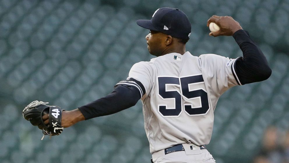 Yankees pitcher Domingo German suspended for domestic violence - ABC News