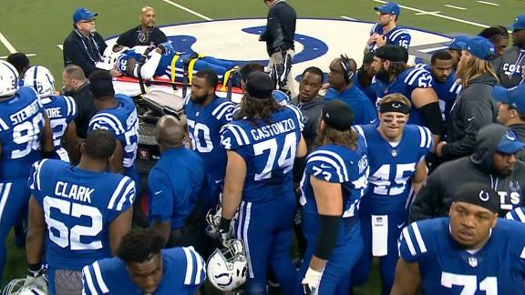 576px x 324px - Colts' Brandon Williams taken to hospital with head injury ...