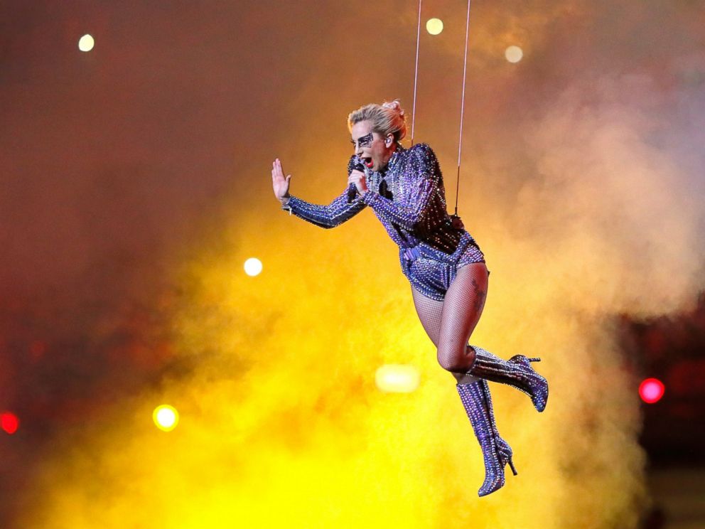 PHOTO: Lady Gaga performs during the Pepsi Zero Sugar Super Bowl 51 Halftime Show at NRG Stadium on Feb. 5, 2017 in Houston.