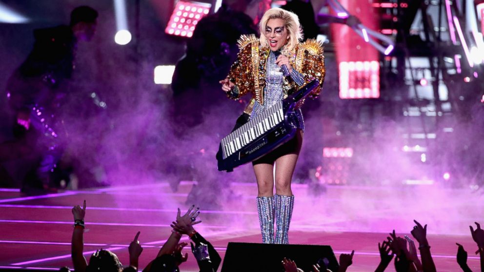 PHOTO: Lady Gaga performs onstage during the Pepsi Zero Sugar Super Bowl LI Halftime Show at NRG Stadium on Feb. 5, 2017 in Houston.