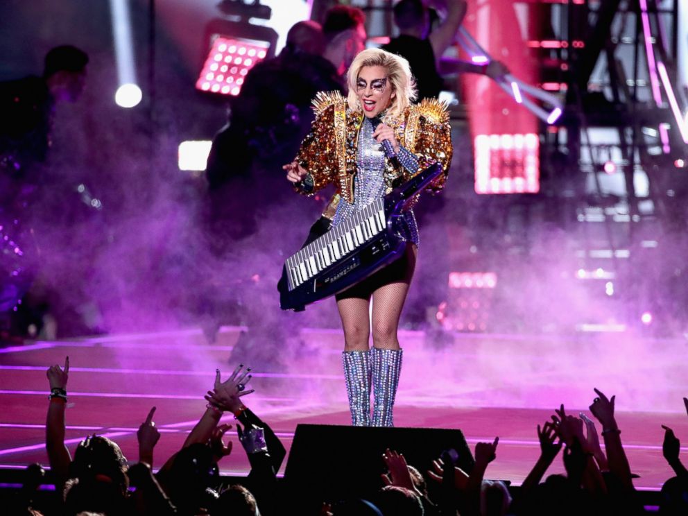 PHOTO: Lady Gaga performs onstage during the Pepsi Zero Sugar Super Bowl LI Halftime Show at NRG Stadium on Feb. 5, 2017 in Houston.