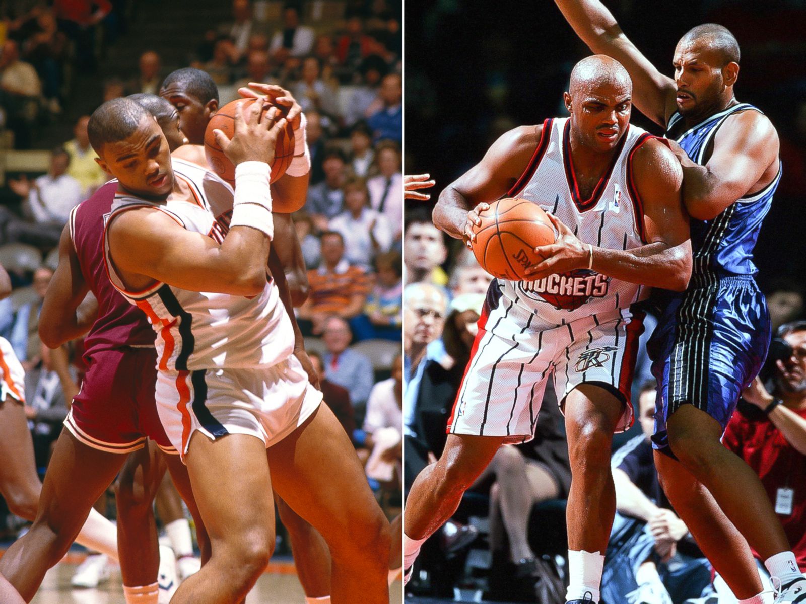 View Charles Barkley, left, while he played for the University of Auburn an...