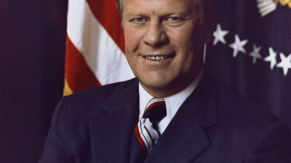 PHOTO: President Gerald R. Ford poses for an official portrait in 1975 in Washington, D.C.
