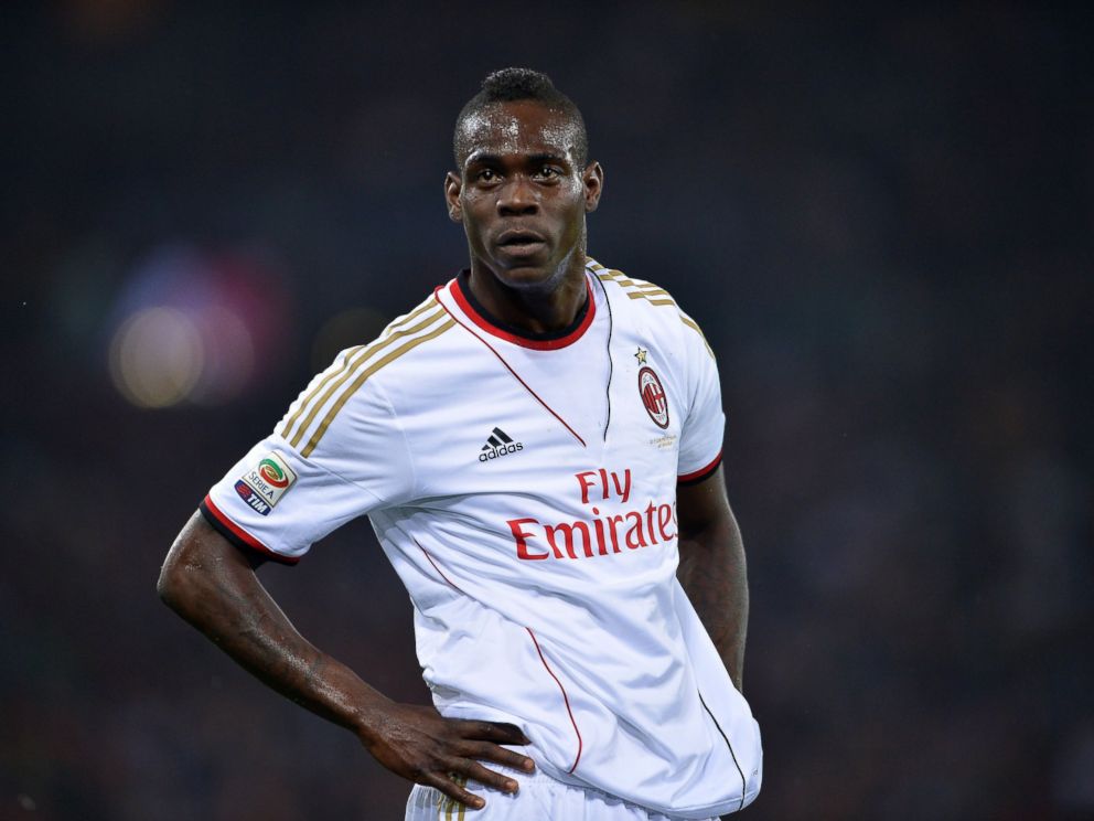 PHOTO: AC Milans forward Mario Balotelli on April 25, 2014 at the Olympic stadium in Rome.
