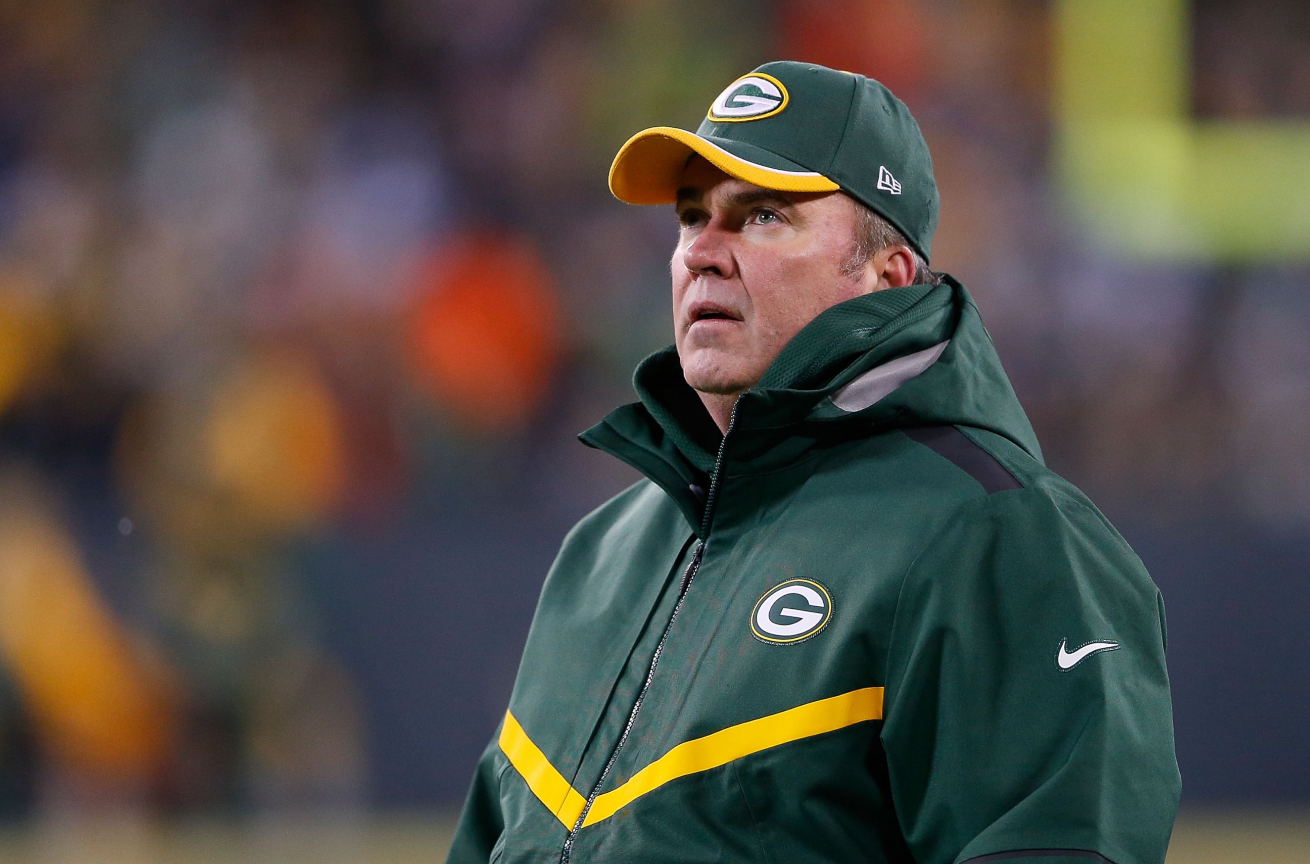 PHOTO: Green Bay Packers head coach Mike McCarthy during the game against the Detroit Lions on Dec. 28, 2014 in Green Bay, Wisconsin. 