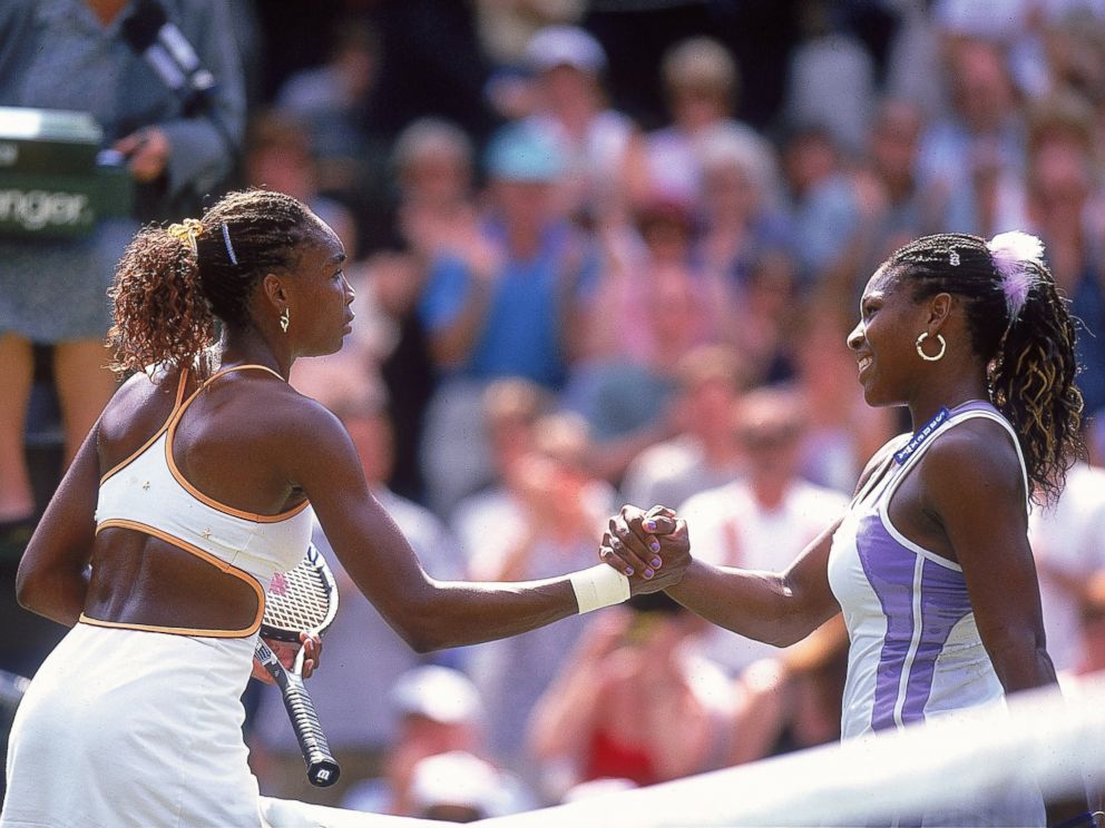 PHOTO: Venus Williams beat her younger sister Serena during the semi-final game at Wimbledon on July 6, 2000.