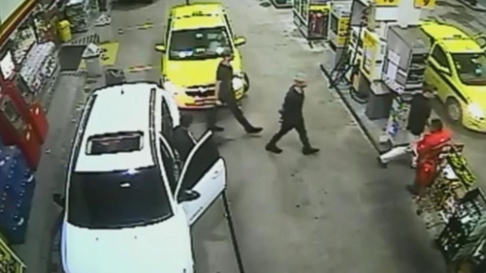 PHOTO: Surveillance video obtained by Globo TV shows Ryan Lochte and three other U.S. Olympic swimmers at a gas station in Rio de Janeiro, Brazil.