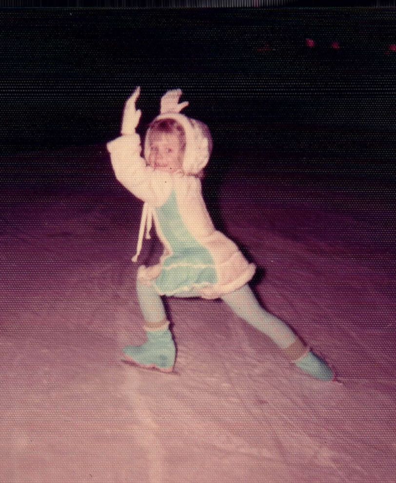 Tonya Harding is seen here skating as a young girl at the Lloyd Center in Portland, Oregon, in 1974.