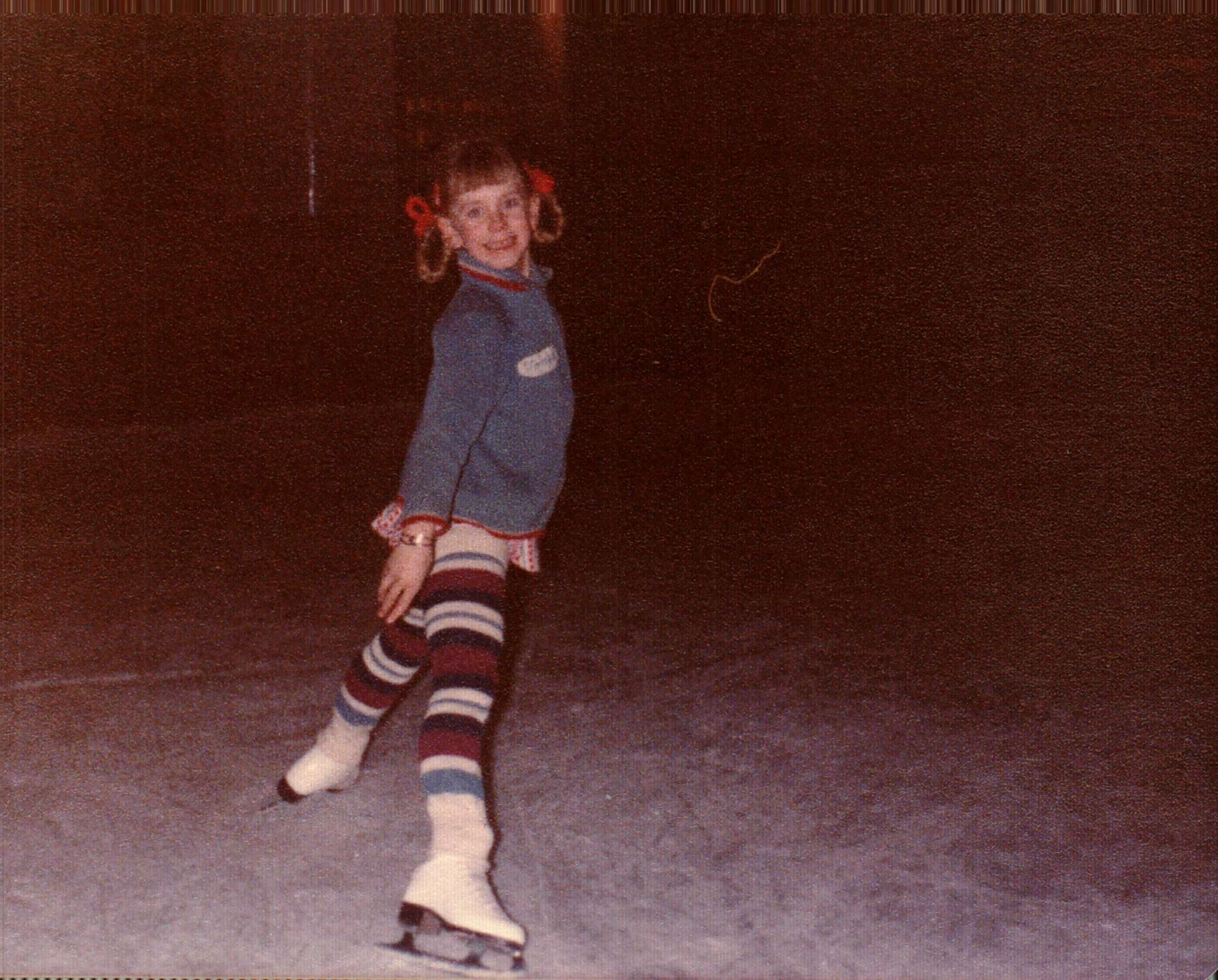 Tonya Harding is seen here skating in this undated family photo. 