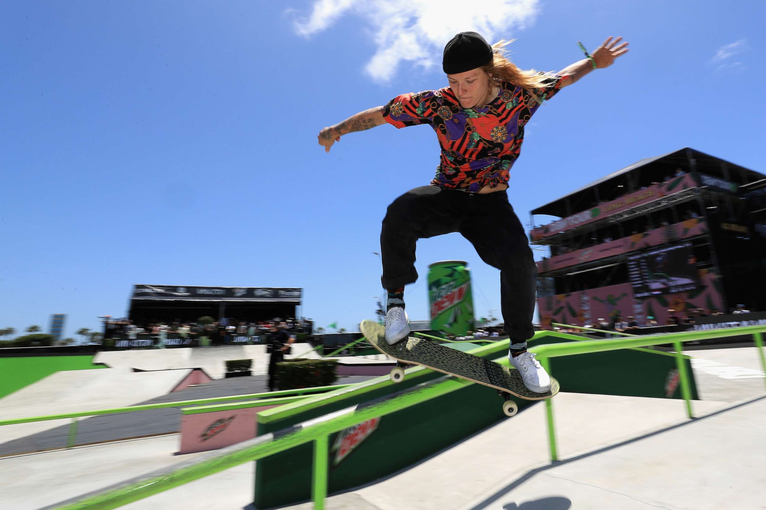 PHOTO: Candy Jacobs of Netherlands competes in the Women's Pro Street Final at the 2018 Dew Tour on June 30, 2018 in Long Beach, Calif.