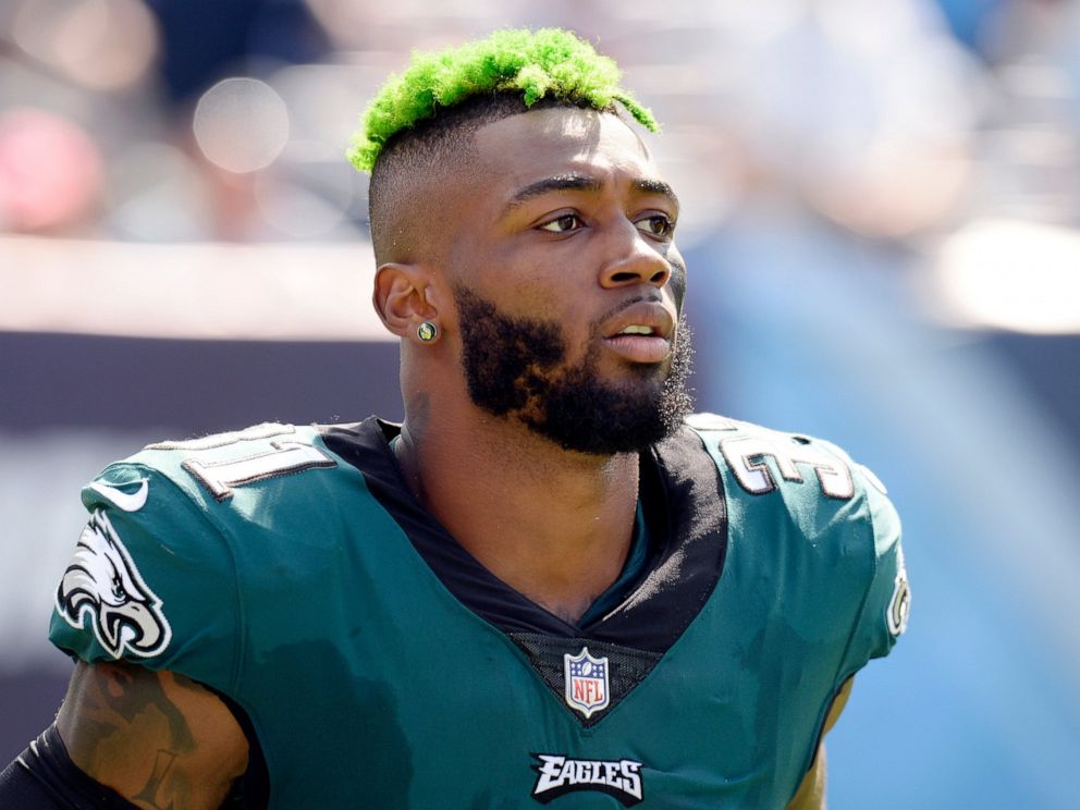 PHOTO: Jalen Mills, who played in eight games for the Philadelphia Eagles in 2018 before being injured, was involved in a fight with Washington Wizards forward Devin Robinson on Saturday, April 13, 2019.
