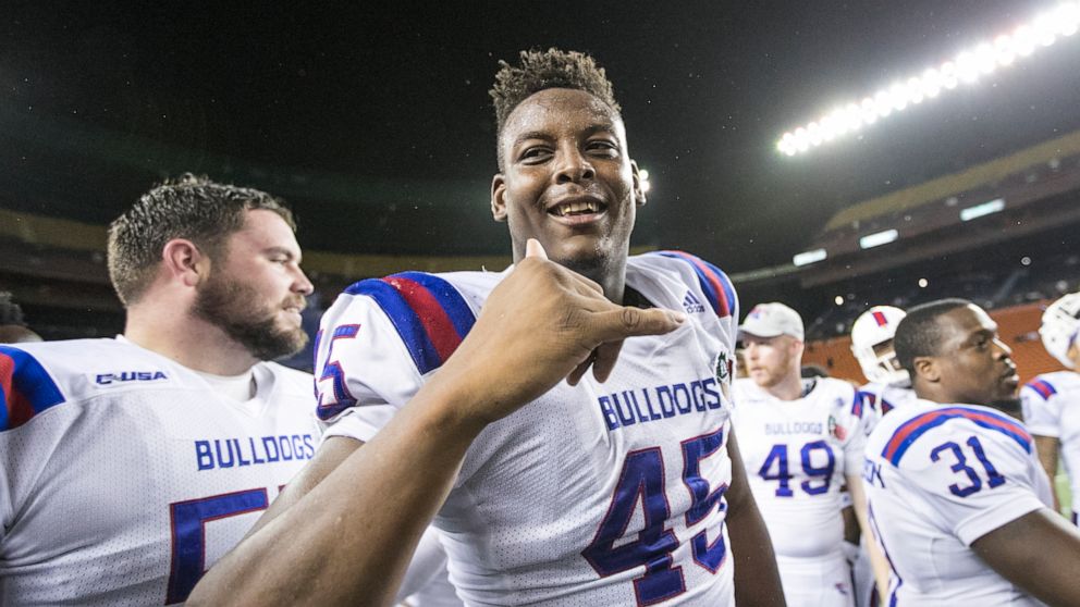 Jaylon Ferguson Louisiana Tech Bulldogs Style Football Jersey