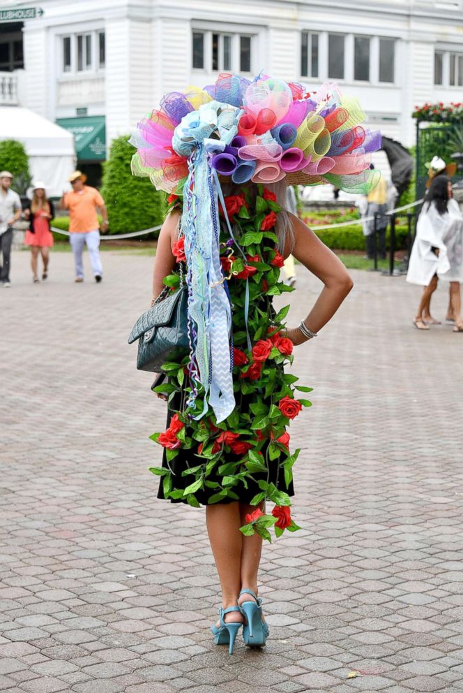 PHOTO: An ornate hat seen during the 144th Kentucky Derby at Churchill Downs, May 5, 2018 in Louisville, Ky.