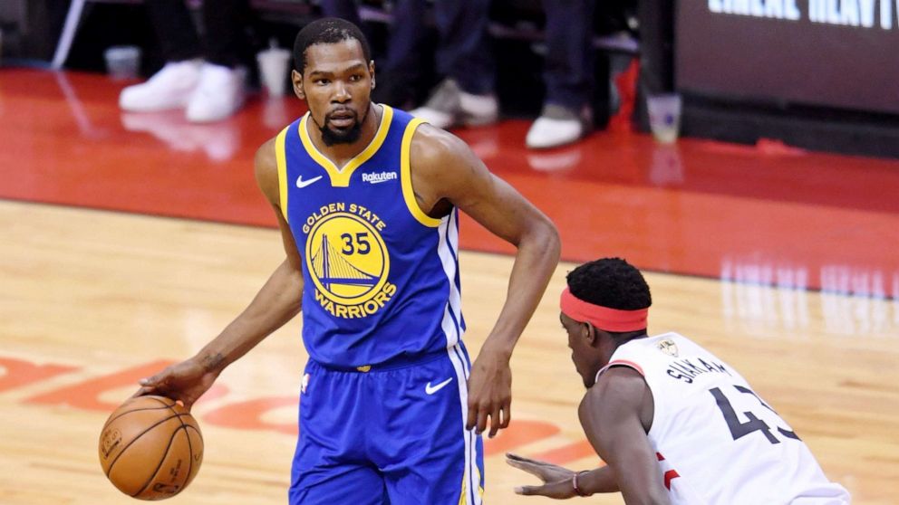 VIDEO: Warriors' Kevin Durant appears to injure Achilles tendon in Game 5  