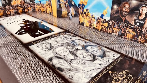 Intricate custom casket designed to honor Kobe, Gianna Bryant