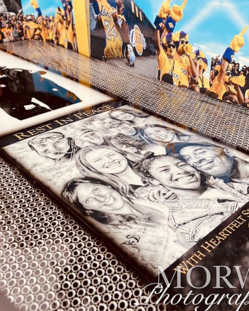 Intricate custom casket designed to honor Kobe, Gianna Bryant