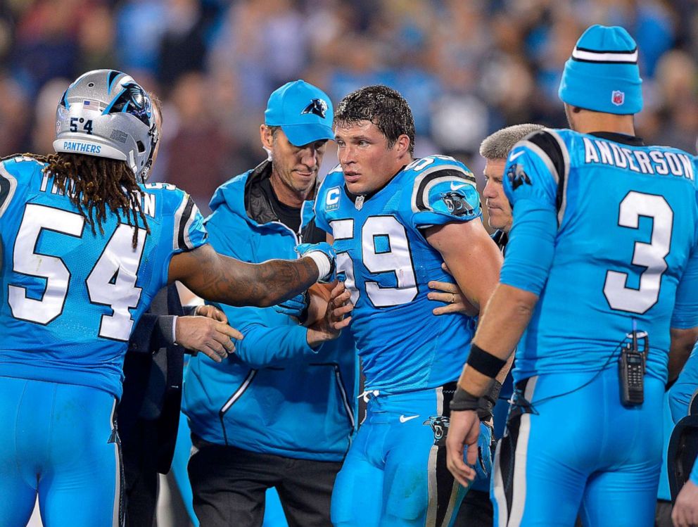 The brilliant Luke Kuechly gave us a searing image of brain trauma, Concussion in sport