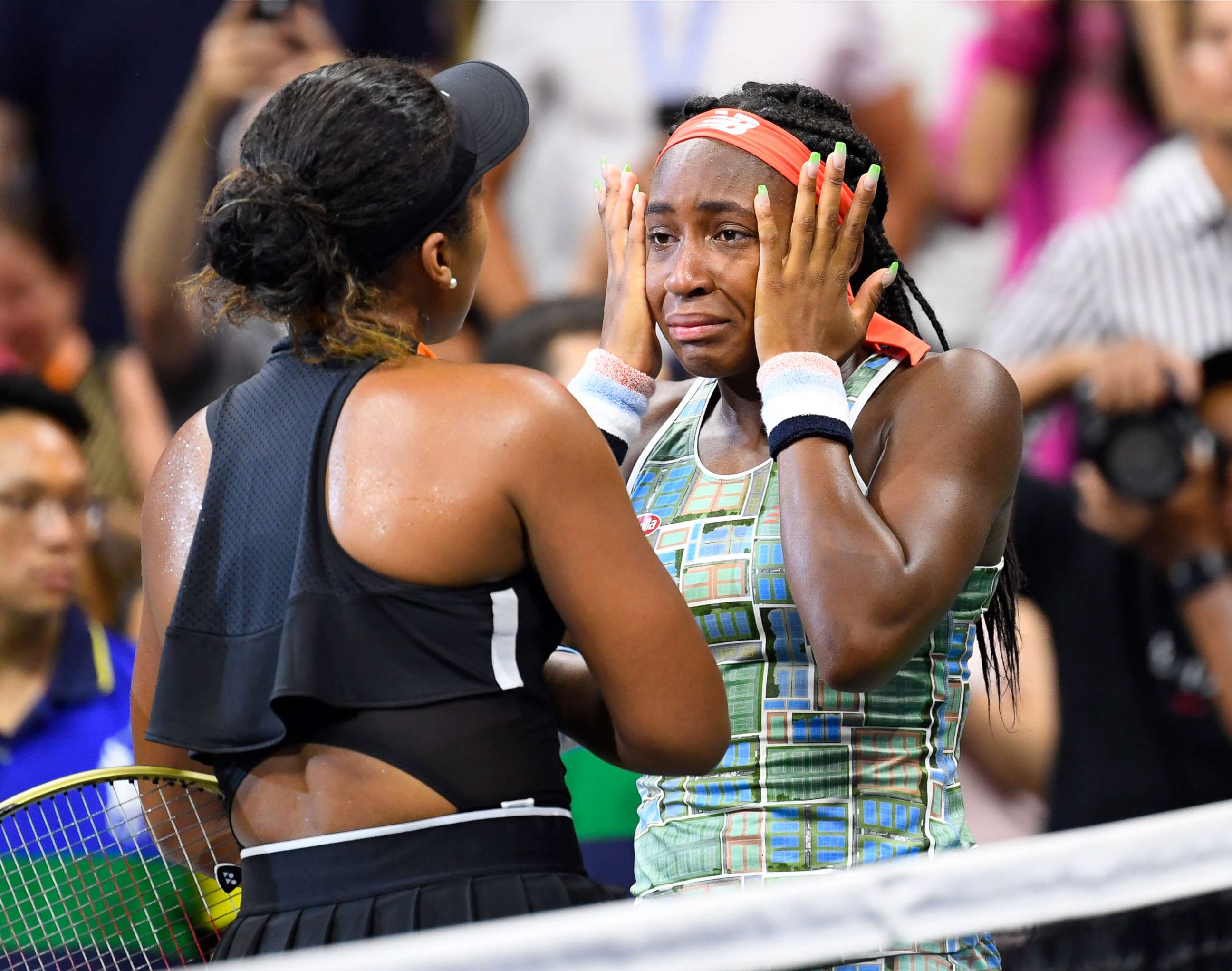 Coco Gauff defeated by Naomi Osaka in emotional 3rd round match at US Open 