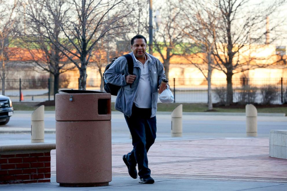 PHOTO: Nevest Coleman is dropped off for his first day of work at Guaranteed Rate Field, March 26, 2018 in Chicago, Ill. 