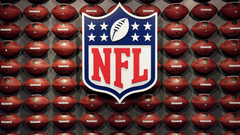 PHOTO: The NFL logo is displayed for an event in New York City, Nov.30, 2017.