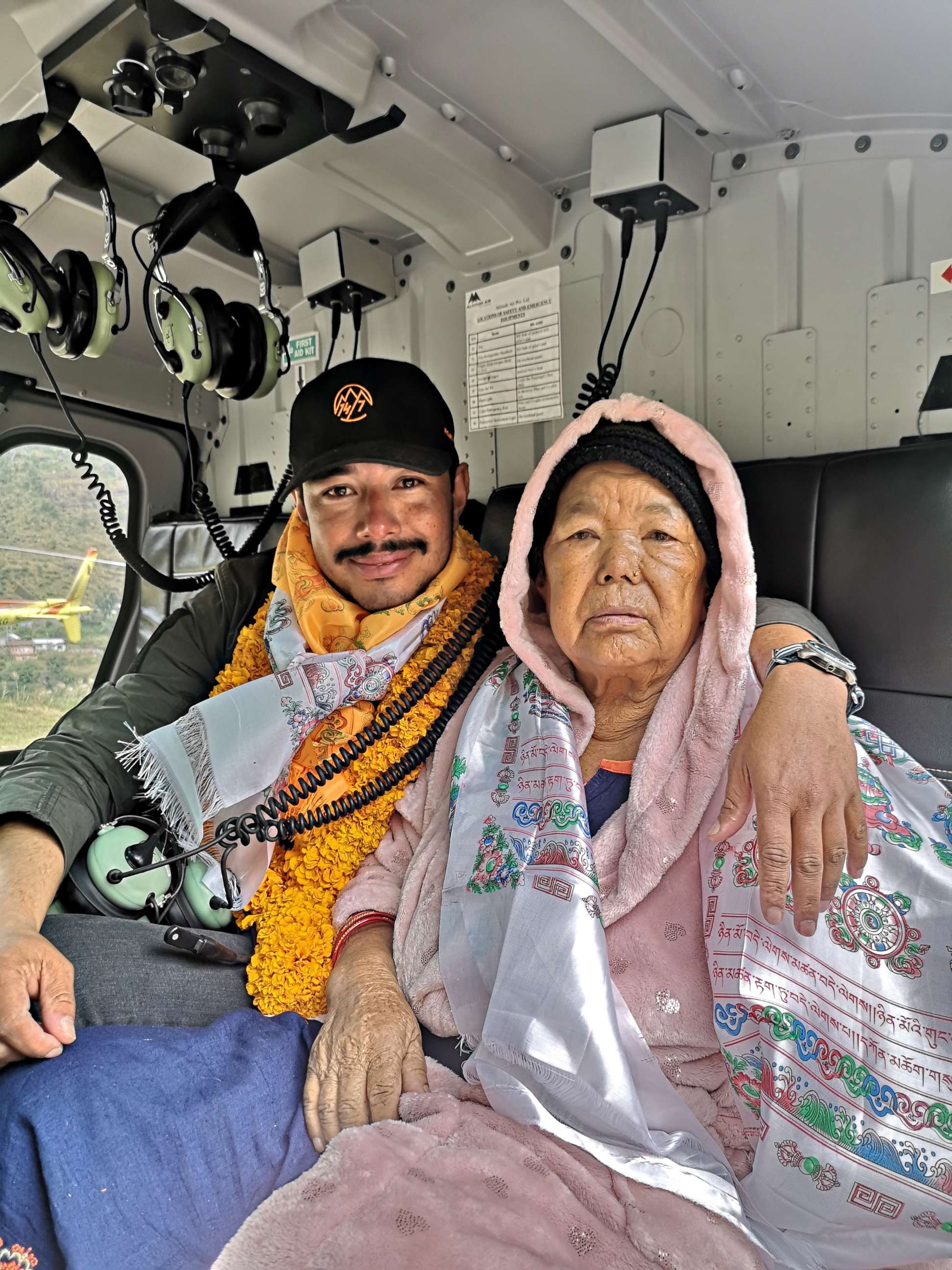 PHOTO: Nirmal Purja and his mother.