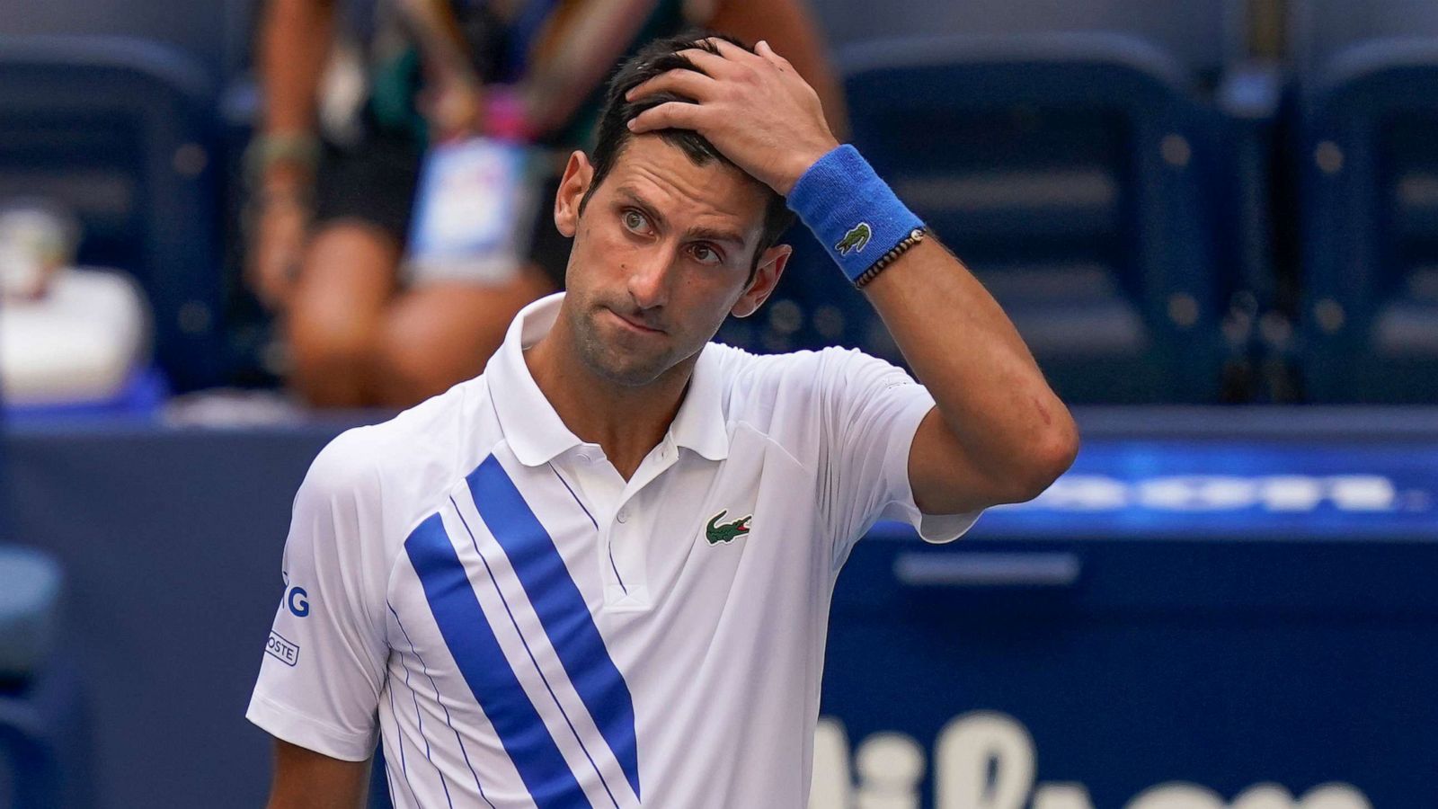 Novak Djokovic apologizes after defaulting US Open match for hitting line umpire with ball