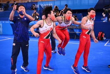 Us Men S Gymnastics Team Comes In 5th At Olympics Abc News