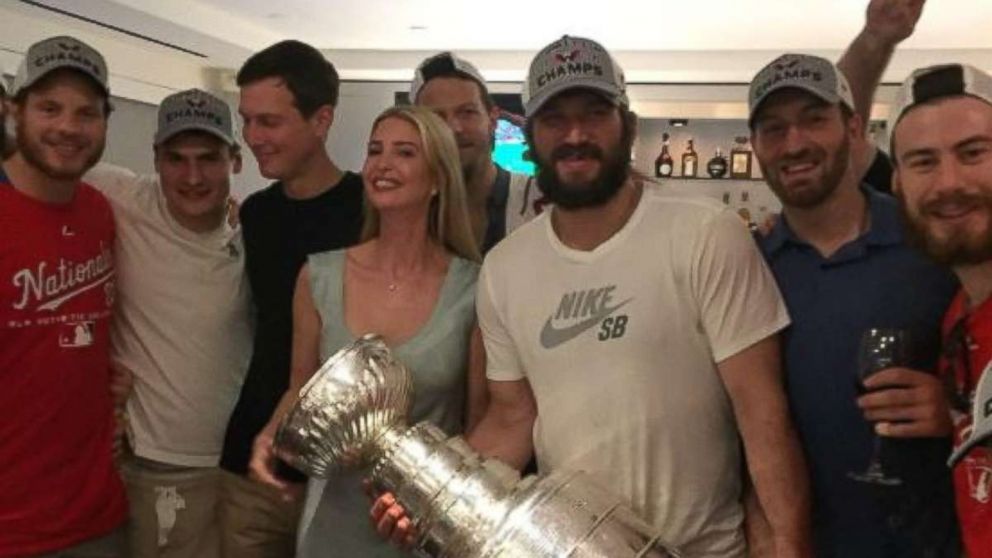 Alex Ovechkin and the Washington Capitals celebrated their Stanley Cup with  the Nationals