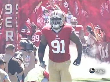 VIDEO: The 49ers' star defensive lineman was removed from team after search warrant issued for possible sexual assault.