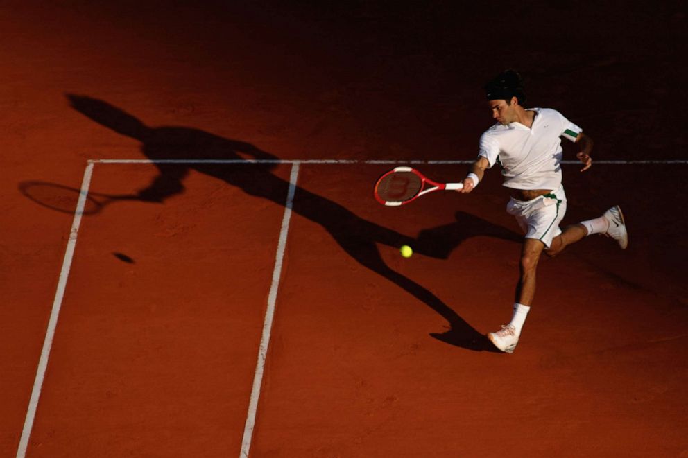 PHOTO: Roger Federer of Switzerland during a match at the ATP Tennis Masters, April 21, 2006, in Monte-Carlo, Monaco.