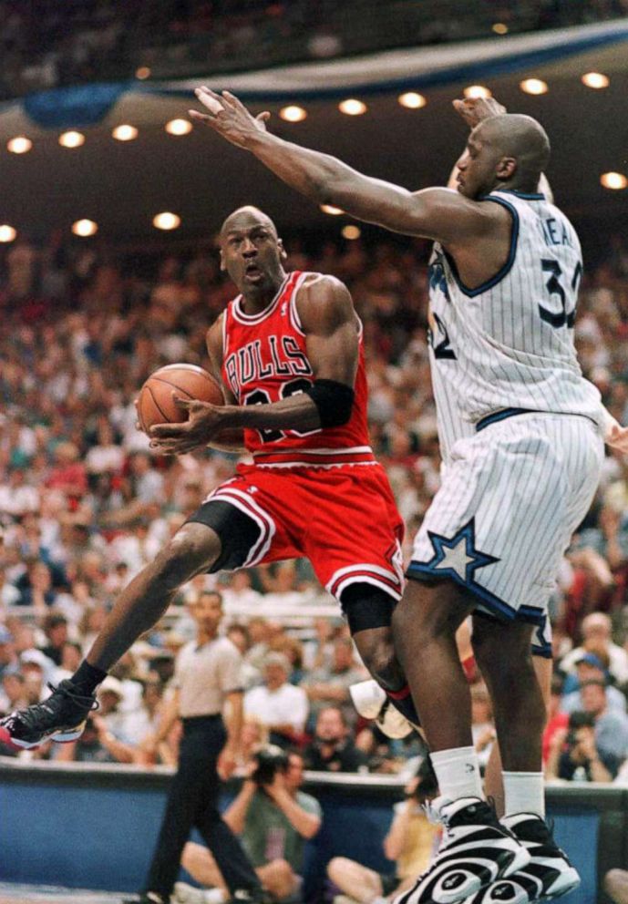 HOOPLA! MICHAEL JORDAN AND SHAQUILLE O'NEAL LOOMED LARGER THAN LIFE BUT NOT  LARGER THAN THE DEADLOCKED BULLS-MAGIC CONFERENCE SEMIFINAL - Sports  Illustrated Vault