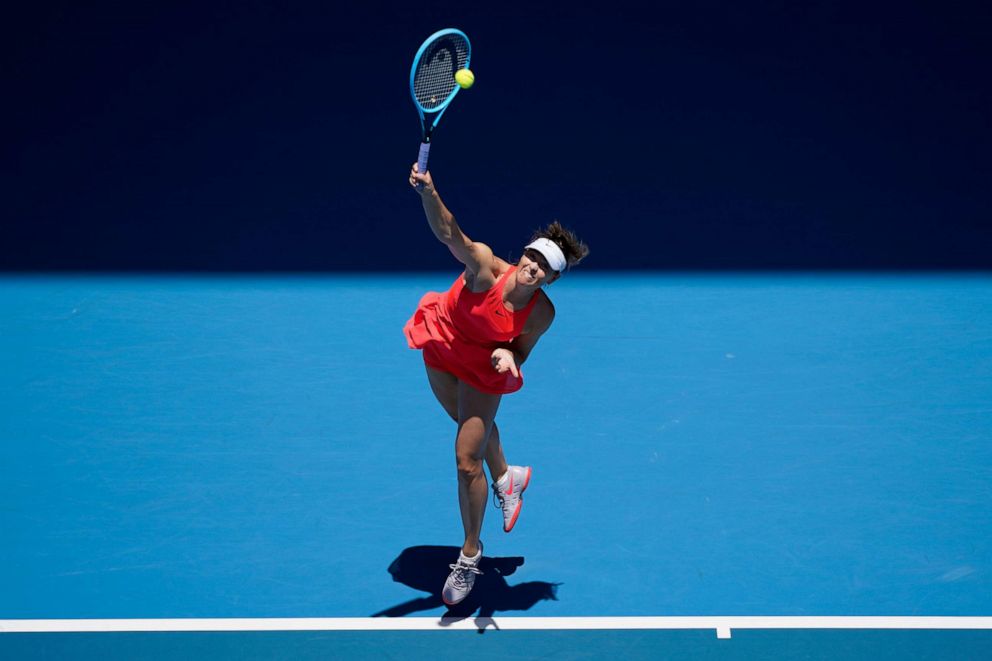 PHOTO: Maria Sharapova of Russia in action during her Women's Singles first round match at the 2020 Australian Open, Jan. 21, 2020, in Melbourne, Australia. 