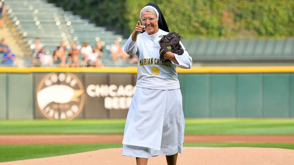 VIDEO: Nun throws amazing first pitch at White Sox game