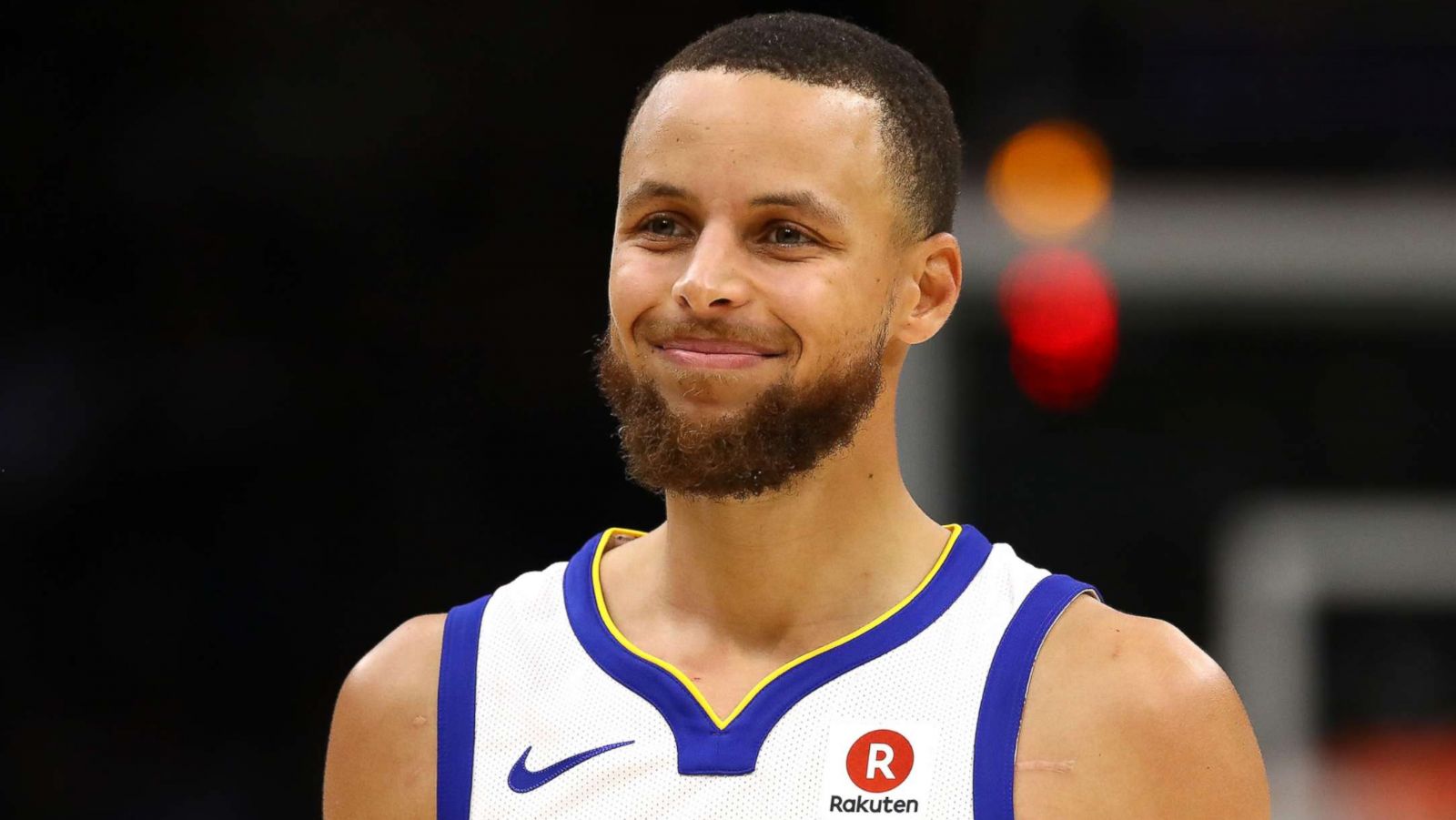 PHOTO: Stephen Curry #30 of the Golden State Warriors reacts in the second half against the Cleveland Cavaliers during Game Four of the 2018 NBA Finals at Quicken Loans Arena on June 8, 2018 in Cleveland, Ohio.