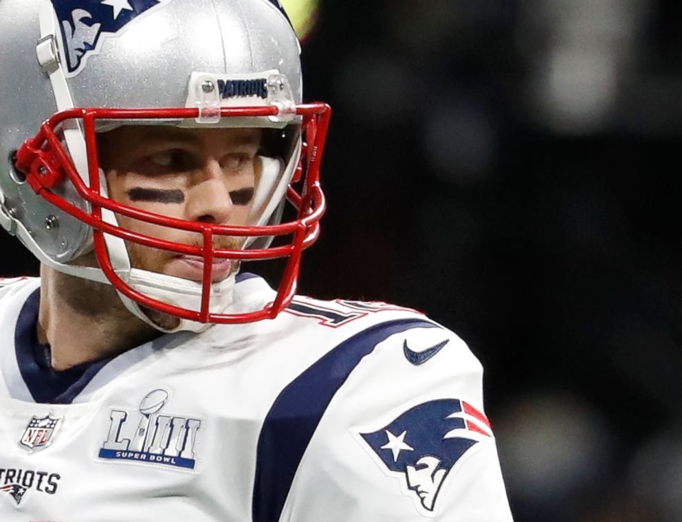 PHOTO: New England Patriots' Tom Brady at Super Bowl LIII - New England Patriots v Los Angeles Rams in Atlanta, Feb. 3, 2019.  