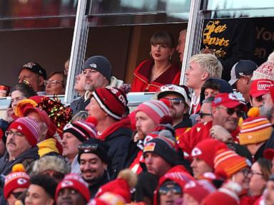 Taylor Swift spends Black Friday amid sea of red as Chiefs face the Raiders