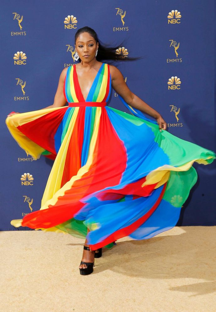 PHOTO: Tiffany Haddish attends the Emmy Awards on Sept. 17, 2018 in Los Angeles.