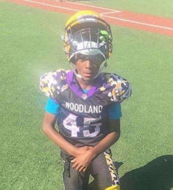 PHOTO: 11-year-old Karon Brown was a Woodland Tigers player who was on his way to football practice when he was fatally shot after a dispute broke out. Someone fired into the car the boy was riding in.