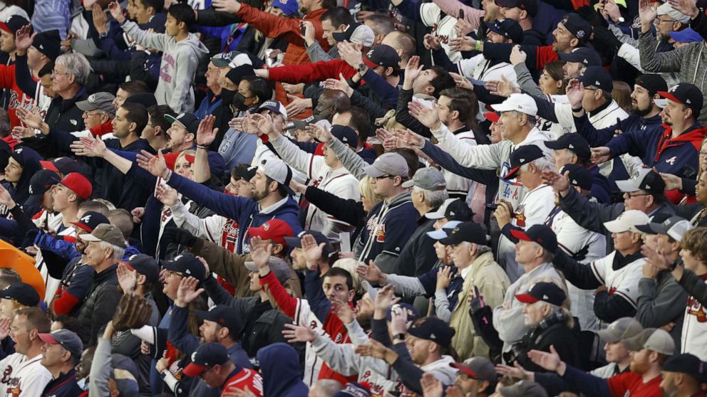 VIDEO: Braves Tomahawk chop under scrutiny on baseball's biggest stage