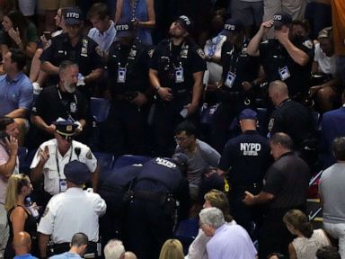 Protesters arrested after delaying US Open match