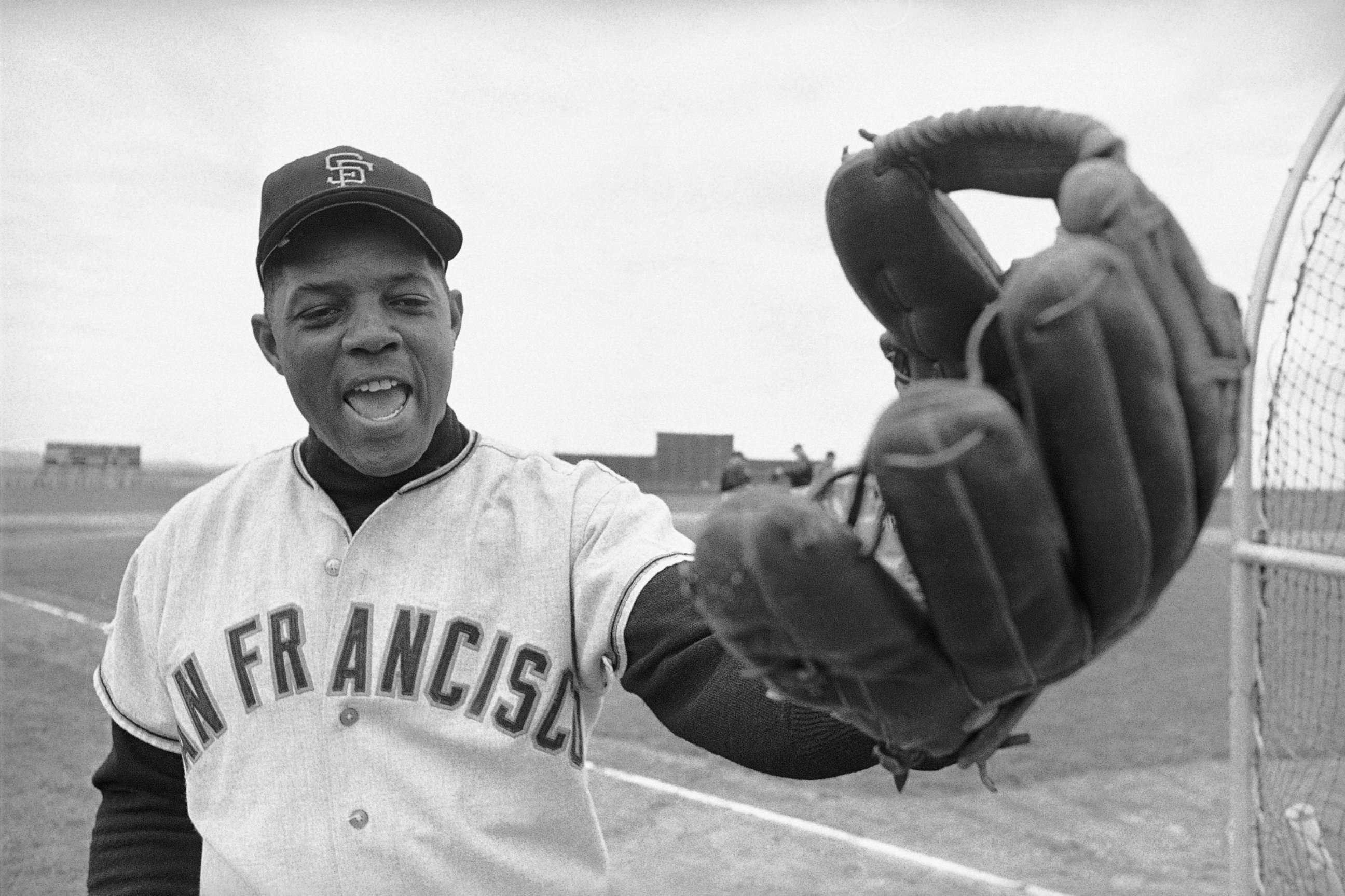 PHOTO: In this March 2, 1964, file photo, San Francisco Giants' Willie Mays is all set for workout at the baseball club's training camp at Casa Grande, Ariz.